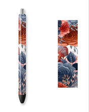 Load image into Gallery viewer, BURGUNDY & NAVY FLORAL