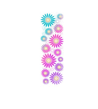 Load image into Gallery viewer, BLUE PURPLE PINK PASTEL SUNFLOWER