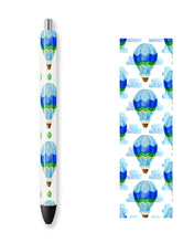 Load image into Gallery viewer, BLUE HOT AIR BALLOONS