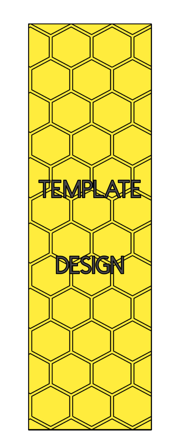 HONEYCOMB pre-cut template (with outline)