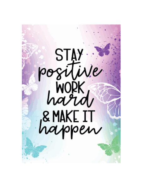 STAY POSITIVE WORK HARD SNOWGLOBE WRAP