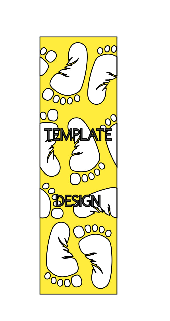 BABY FEET pre-cut template