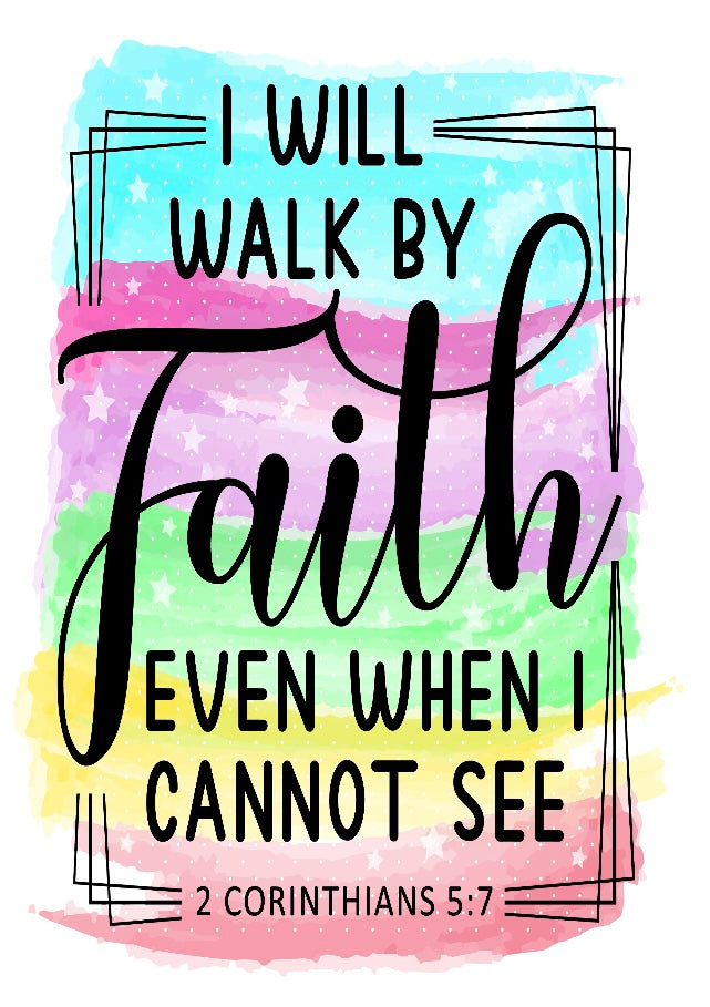 WALK BY FAITH SNOWGLOBE WRAP