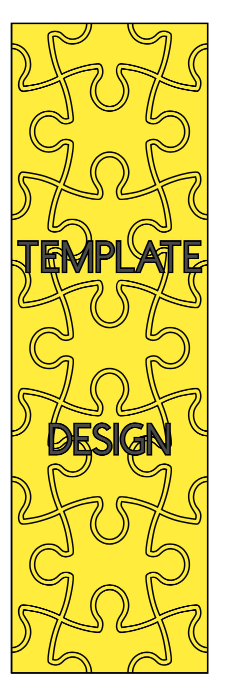 Puzzle pieces 2 pre-cut template