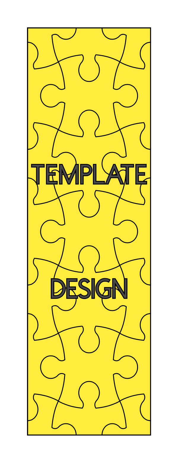 Puzzle pieces 1 pre-cut template