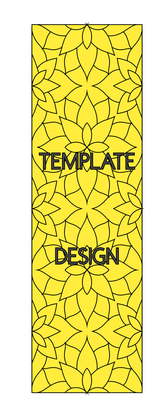 GEOMETRIC BOUQET without outline pre-cut template
