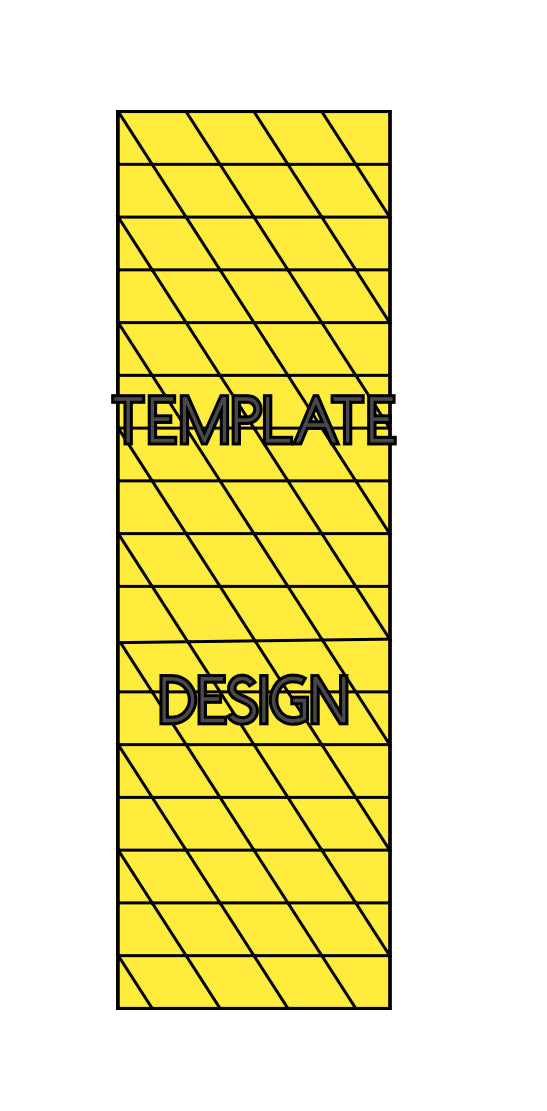 TWISTED PLAID pre-cut template