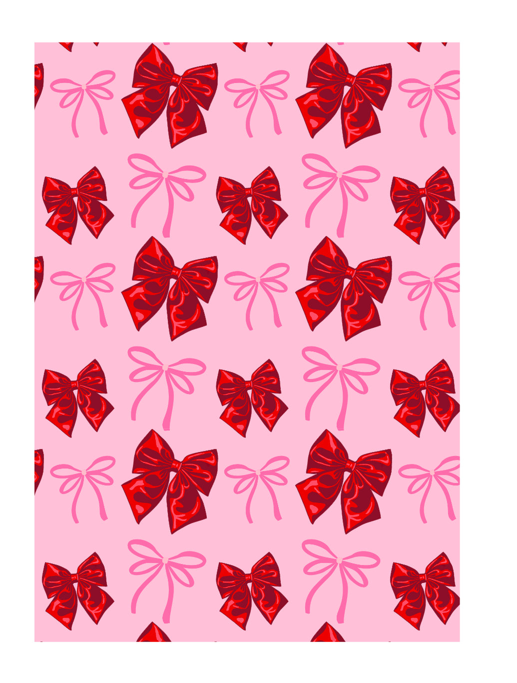 RED VELVET COQUETTE BOWS SNOWGLOBE WRAP
