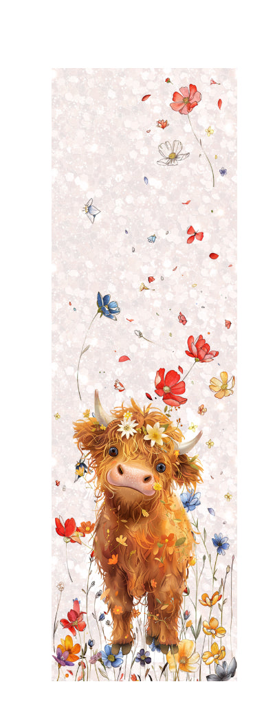 HIGHLAND COW FLORAL 2