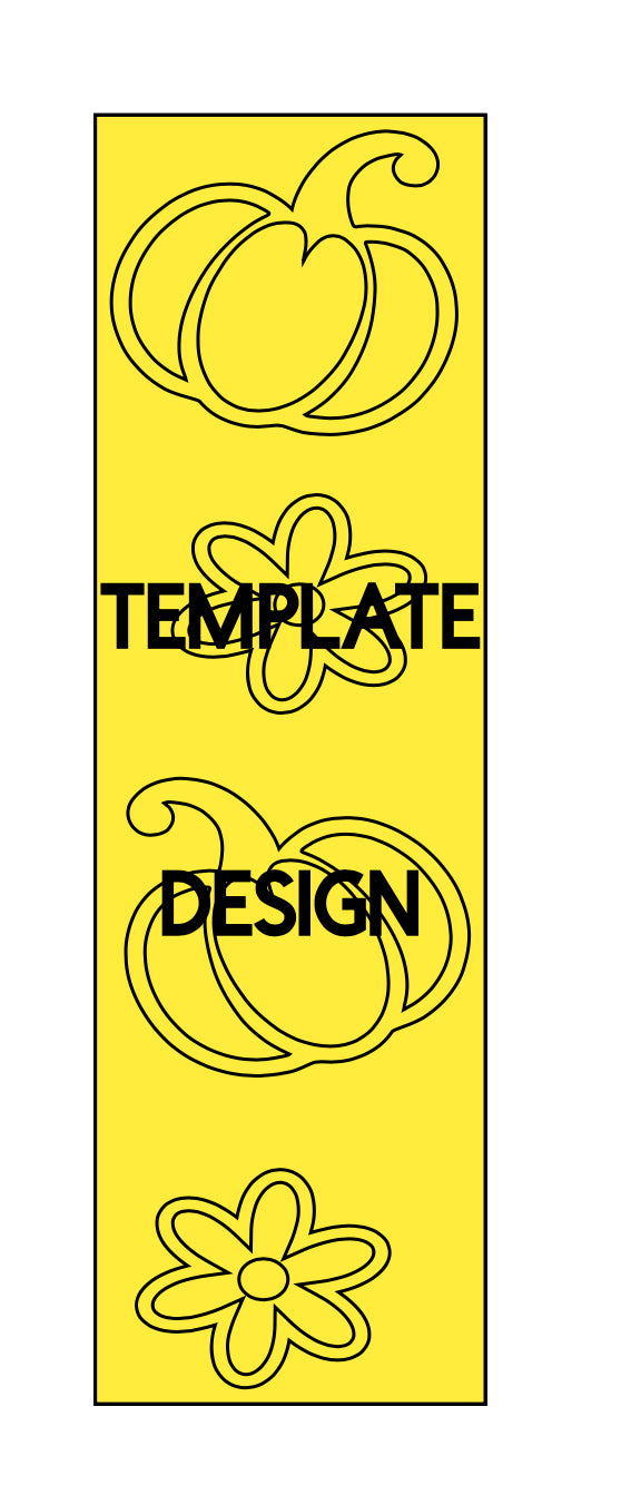 FLORAL PUMPKIN pre-cut template