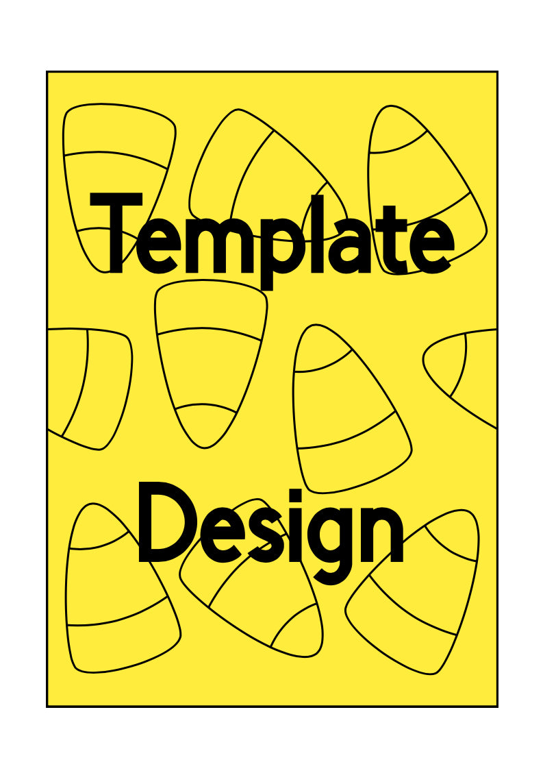 CANDY CORN SNOWGLOBE pre-cut template