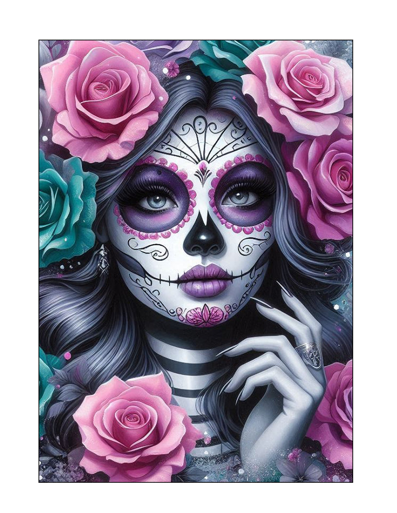 SUGAR SKULL 1 SNOWGLOBE