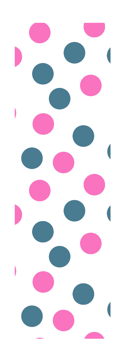 PINK AND GREY POLKA DOTS