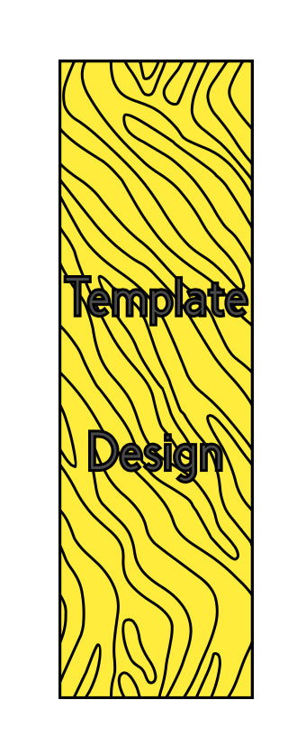 ZEBRA PRINT  pre-cut template