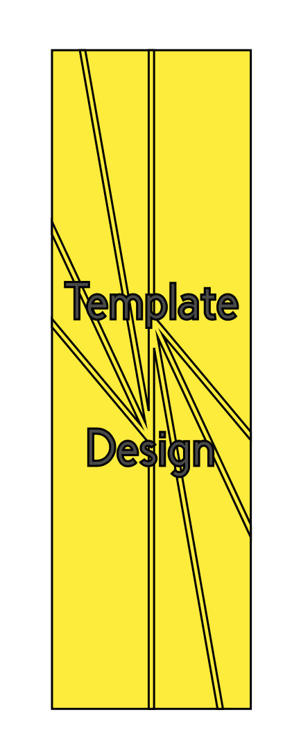 STARLIGHT DOUBLE WITH OUTLINE pre-cut template