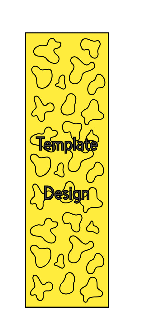 COW PRINT pre-cut template