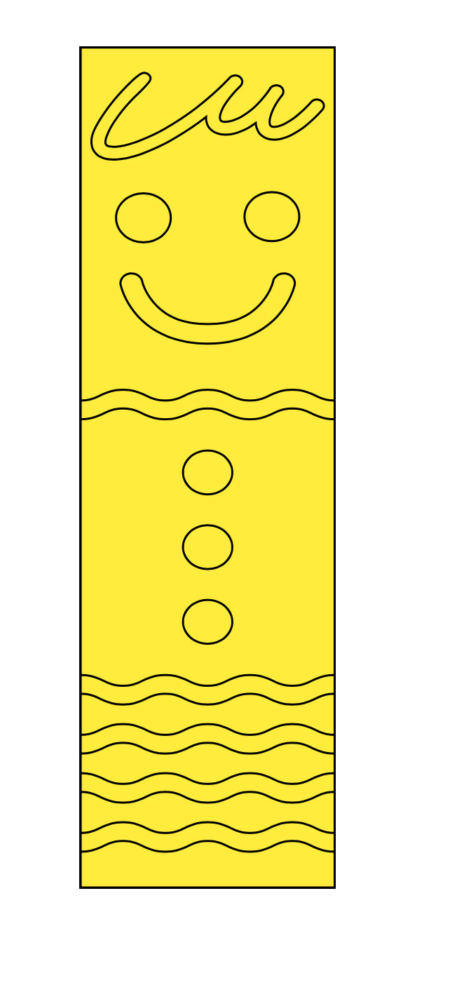 GINGERBREAD BOY pre-cut template