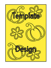 Load image into Gallery viewer, FLORAL PUMPKIN SNOWGLOBE  pre-cut template
