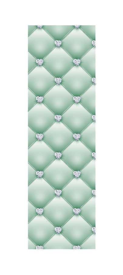 TEAL PUFFY DIAMONDS
