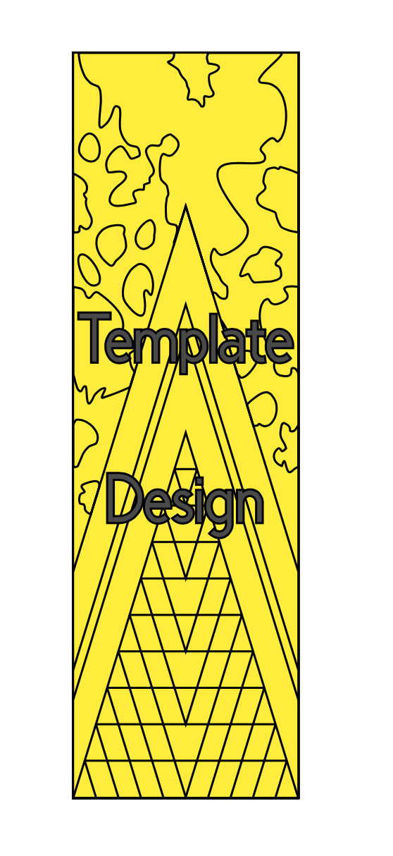 VSPLIT COWHIDE 2 pre-cut template