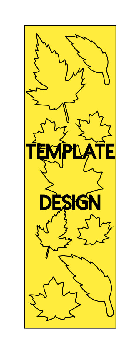 FALL LEAVES pre-cut template