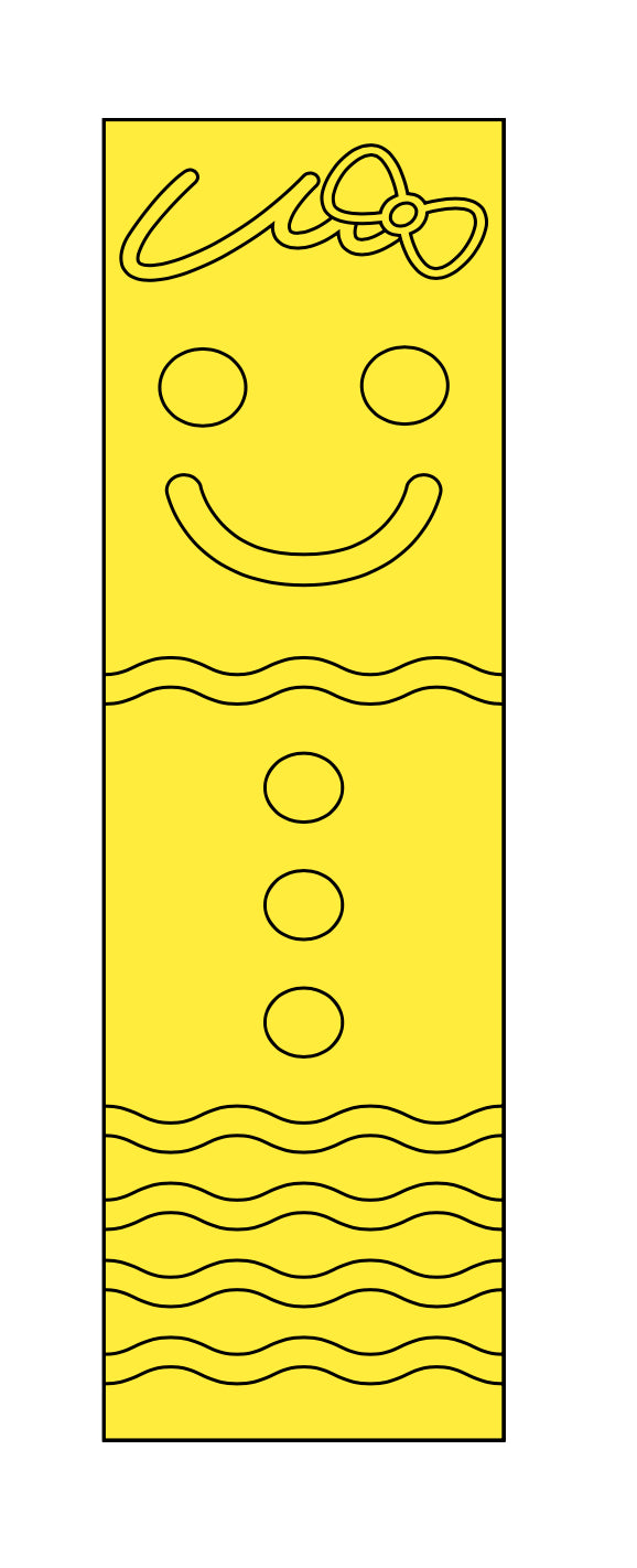 GINGERBREAD GIRL pre-cut template