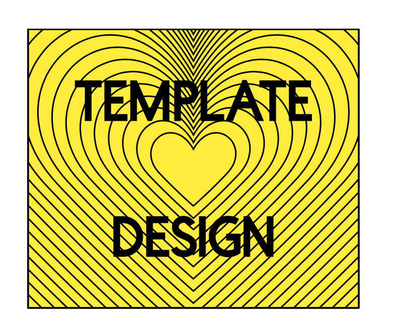 HEARTS TUMBLER  pre-cut template
