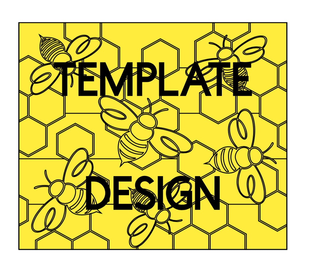 BEES TUMBLER  pre-cut template