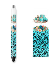 Load image into Gallery viewer, TURQUOISE LEOPARD TRUCK
