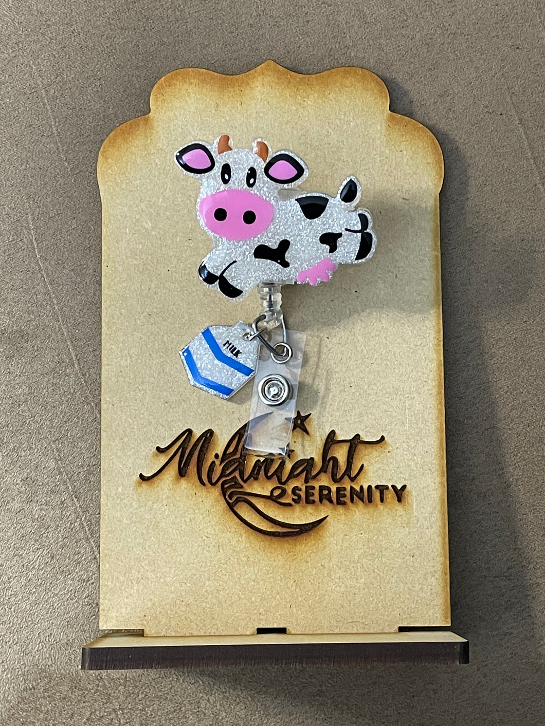 JUMPING COW WITH MILK CHARM